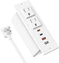 Recessed Power Strip with 30W USB C, Ultra Thin Flat Plug Power Strip, 2 by Jgstkcity