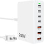 USB C Charger Block 200W 7 Port GaN Fast Charging Block Station, iPhone 17/16/15 by Unknown