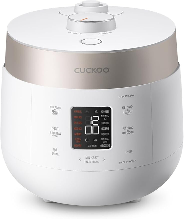 CUCKOO Twin Pressure Rice Cooker 6-Cup Uncooked / 12-Cup Cooked by CUCKOOElectronicsAmerica
