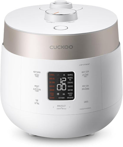 CUCKOO Twin Pressure Rice Cooker 6-Cup Uncooked / 12-Cup Cooked by CUCKOOElectronicsAmerica