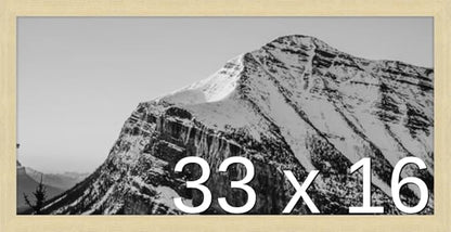 Frame It Easy 33 x 16 Wheat Wood Frame by FrameItEasy