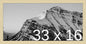 Frame It Easy 33 x 16 Wheat Wood Frame by FrameItEasy