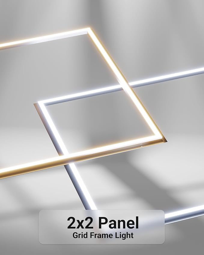 Sunco 20 Pack 2x2 Edge-Lit Frame LED Panel Lights, Drop Ceiling Flat Light - Image 2
