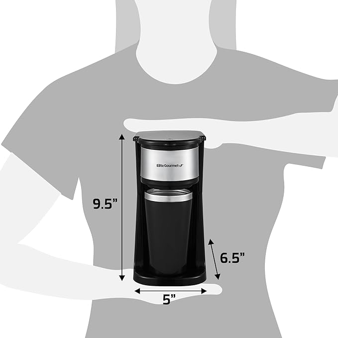 Elite Gourmet EHC-112B Personal Single-Serve Compact Coffee Maker Brewer - Image 7