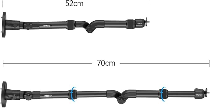 ULANZI ZJ04 Magic Arm Camera Wall Mount Overhead Mount, 70cm/27.6inch Aluminum - Image 8