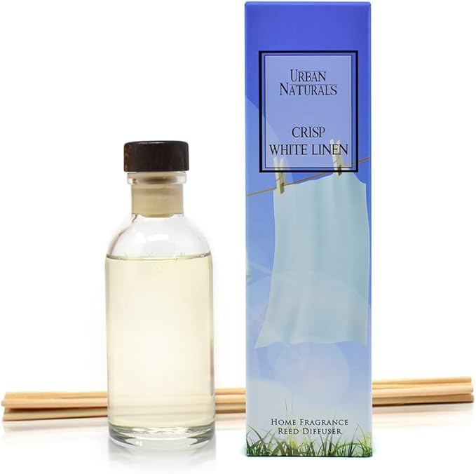 Urban Naturals Crisp White Linen Reed Diffuser Gift Set | - Image 9