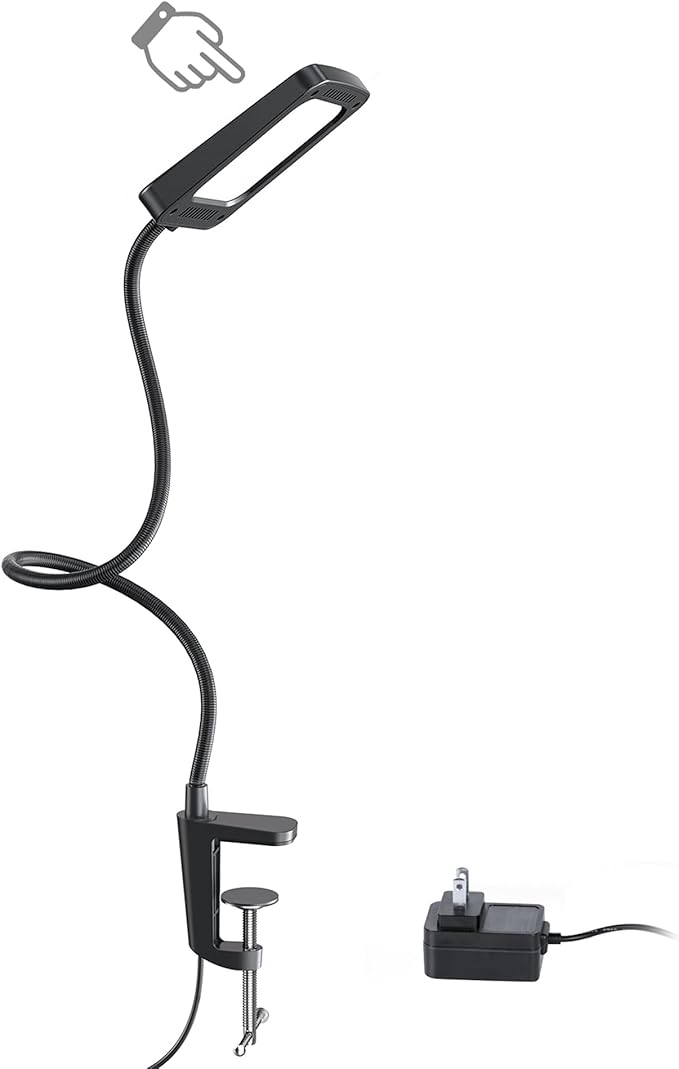 TROND LED Desk Lamp with Clamp, 1000LM Super Bright 3-Level Dimmable Desk Light by TRONDOfficial