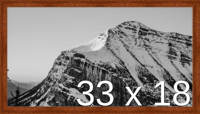 Frame It Easy 33 x 18 Russet Wood Frame by FrameItEasy
