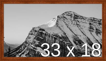 Frame It Easy 33 x 18 Russet Wood Frame by FrameItEasy