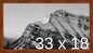 Frame It Easy 33 x 18 Russet Wood Frame by FrameItEasy