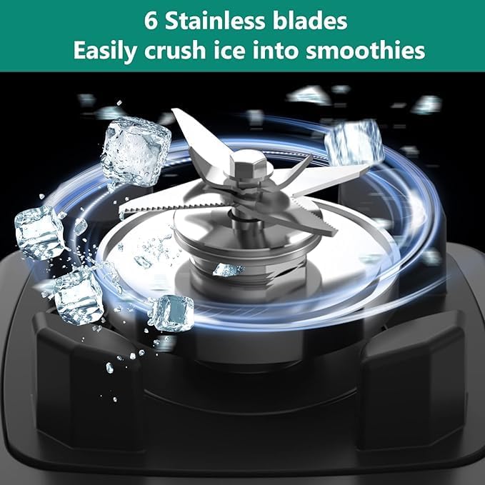 OMMO Blender 1800W, Professional High Speed Countertop Blender - Image 2