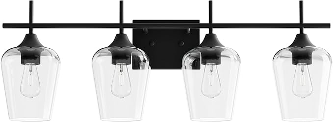 VONLUCE Bathroom Vanity Light, 4 Light Bathroom Light Fixture Over Mirror by Vonluce