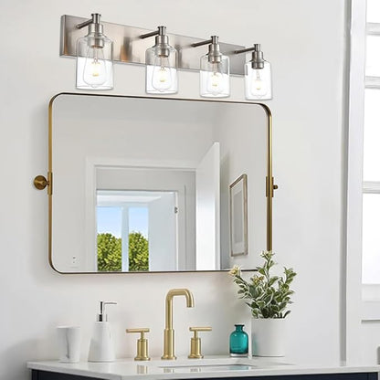 TODOLUZ Bathroom Vanity Light Fixtures, 4-Lights Modern Brushed Nickel Wall - Image 5