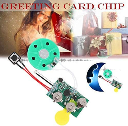 fosa DIY Greeting Card Chip, 60 Seconds Music Sound Audio Voice Recording - Image 4