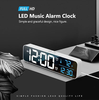 Digital Clock, Clock For Bedroom, Clocks For Living Room Decor, Desk Table Clock - Image 2