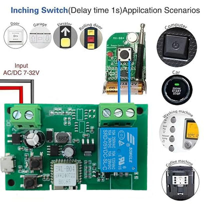 Huacaoe１CH WiFi Smart Switch Relay Module -10A Dry Contact Design - Image 5