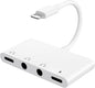 Unitrox 4 in 1 Headphone Splitter, iPhone Headphone Adapter + Dual 3.5mm by Unitrox