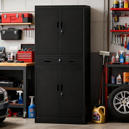 Metal Storage Cabinets with 1Drawer, Steel Storage File Cabinet - Image 6