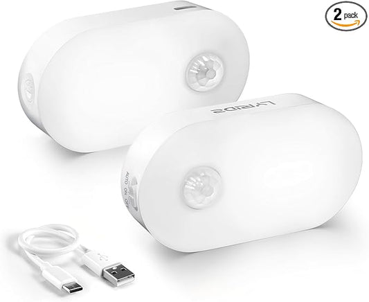 Lyridz Rechargeable Motion Sensor Night Light, Cool White LED Stick-on Closet by LYRIDZ