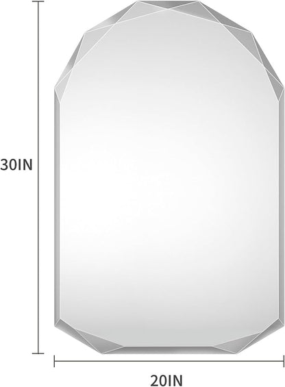 Suidia Bathroom Mirror, Frameless Bathroom Mirror - Image 4