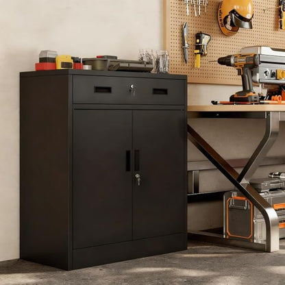 Metal Storage Cabinet 36" H, Garage Storage Cabinet - Image 9