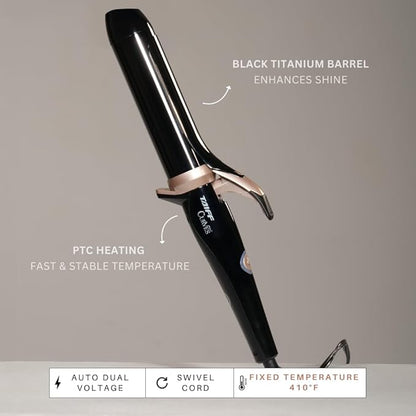 TAIFF Curves Professional Black Titanium Curling Iron – High-Performance Hair - Image 4