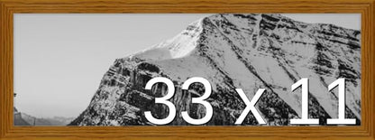 Frame It Easy 33 x 11 Hazel Wood Frame by FrameItEasy