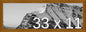 Frame It Easy 33 x 11 Hazel Wood Frame by FrameItEasy
