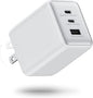 Wegear 100W USB C Charger Block, 3-Port Compact Foldable Power Adapter USB Wall by wegear