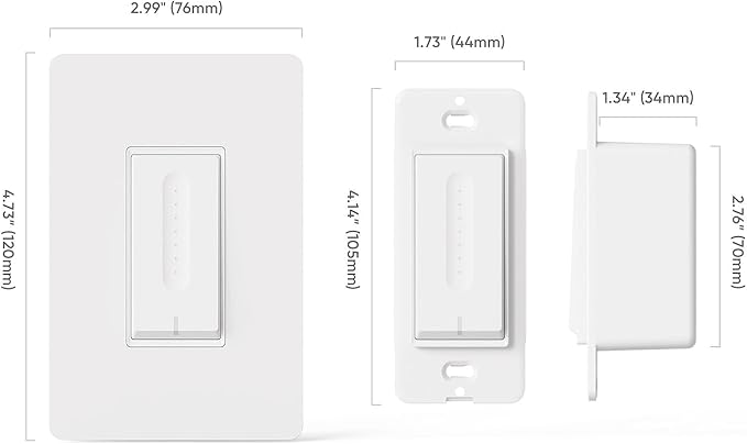 TREATLIFE Smart Dimmer Switch 4 Pack, Single Pole Smart Switch Works - Image 9
