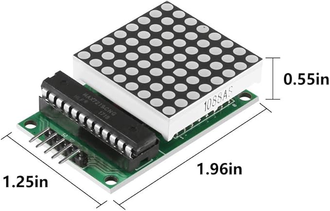 ACEIRMC 4pcs MAX7219 Dot Matrix Display Module Single-Chip Control LED Module - Image 4