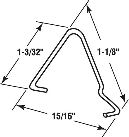 Prime-Line PL 14856 Steel Sash Window Glazing Clip (50 Pack)