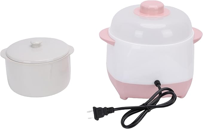 TOPINCN 1L 200W Electric Stew Pot, Smart ABS Ceramic Mini Slow Cooker, Dorm Room - Image 9