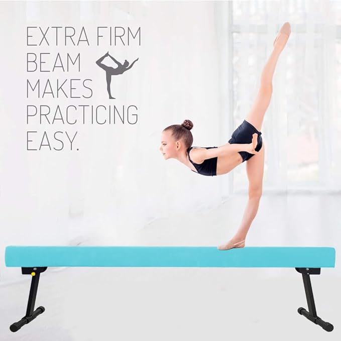 Adjustable&Foldable Gymnastics Balance Beam, 6FT/8ft High-Low Level Floor - Image 7