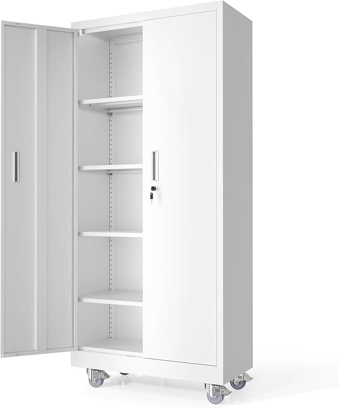 VINGLI Rolling Metal Storage Cabinet by VINGLI