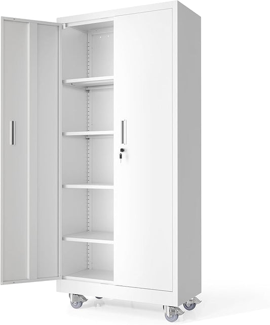 VINGLI Rolling Metal Storage Cabinet by VINGLI