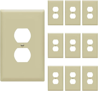 ENERLITES Duplex Receptacle Outlet Wall Plate, Jumbo Electrical Outlet Covers by Enerlites