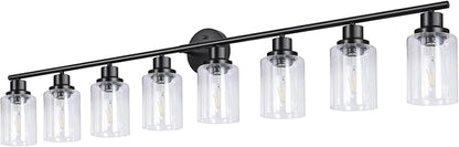 Guliaofo 8-Light Black Vanity Lights, Modern Bathroom Light Fixtures - Image 9