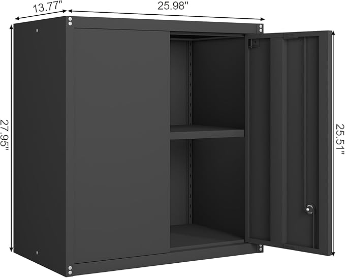 GREATMEET Locking Metal Wall Cabinets - Image 3