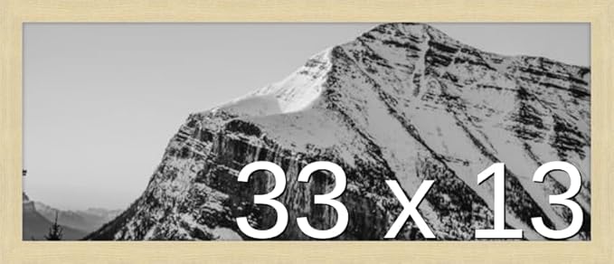 Frame It Easy 33 x 13 Wheat Wood Frame by FrameItEasy