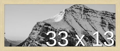 Frame It Easy 33 x 13 Wheat Wood Frame by FrameItEasy