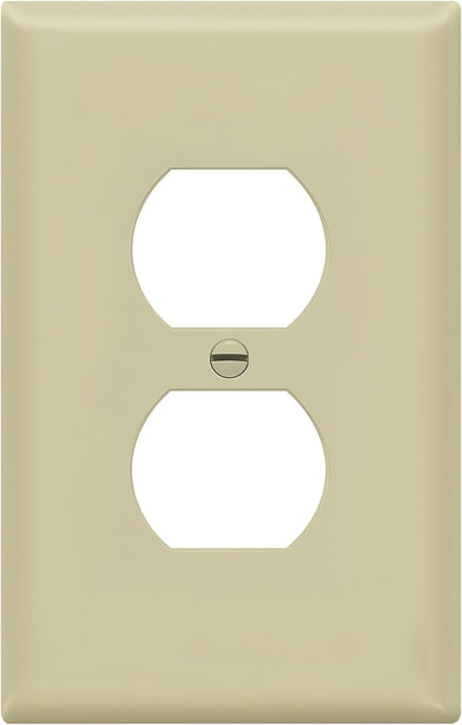 ENERLITES Duplex Receptacle Outlet Wall Plate, Midway Size 1-Gang 4.88" x 3.11" by Enerlites