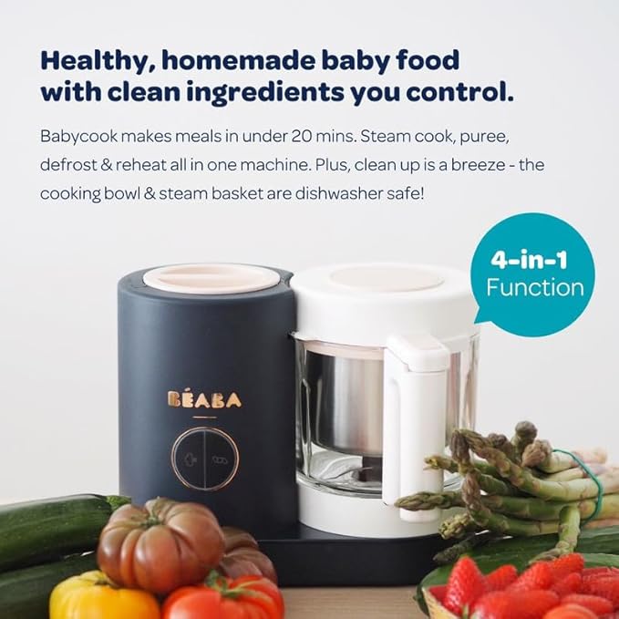 BEABA Babycook Neo Baby Food Maker | Non-Toxic Glass & Stainless Steel | - Image 7