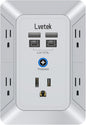 Multi Plug Outlet Surge Protector, Lvetek Outlet Extender by Lvetek