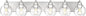 METWET Bathroom Light Fixtures, 6 Light Brushed Nickel Vanity Light, 38 Inch by Metwet