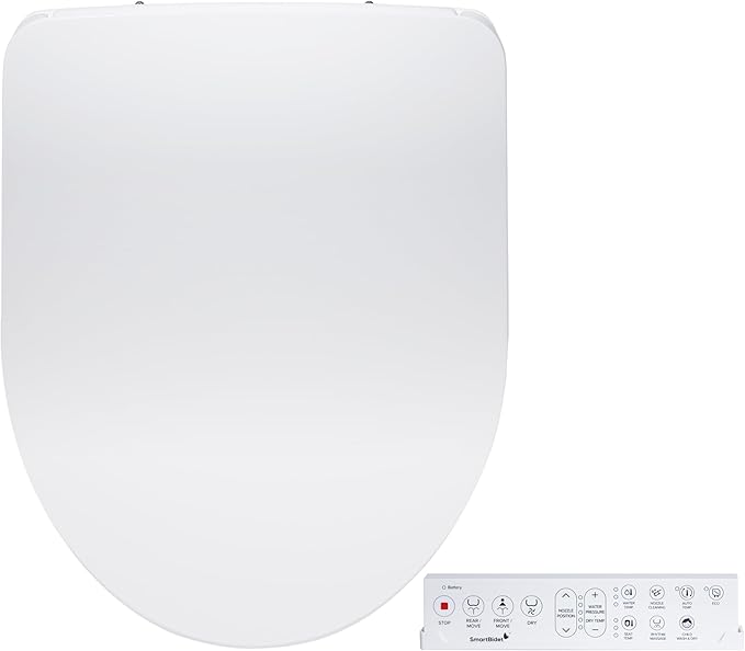 SmartBidet® SB-1200 Luxury Advanced Electric Smart Bidet Round White Toilet Seat by SmartBidet