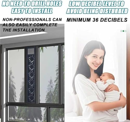 Adjustable Punch-Free Window Exhaust Fan - Image 6