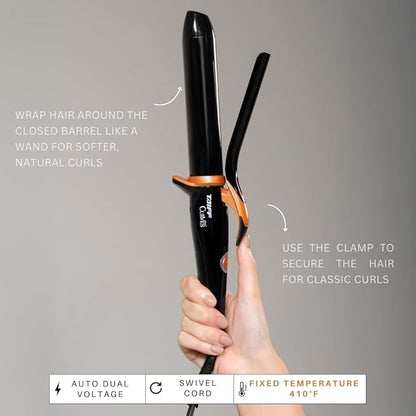 TAIFF Curves Professional Black Titanium Curling Iron – High-Performance Hair - Image 5