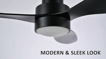 SMAAIR Ceiling Fan with Light and Remote Control 52 Inch, Flush Mount Ceiling - Image 4