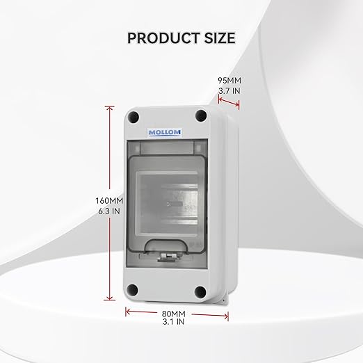 MOLLOM 3 Way Circuit Breaker MCB Distribution Protection Box - Image 2